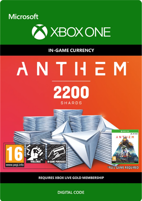 Anthem 2200 Shards Pack Xbox One 3 Anthem 2200 Shards Pack Xbox One