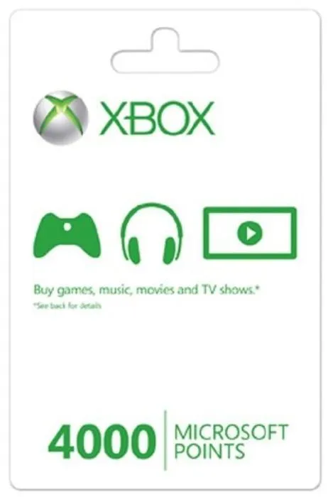 Xbox Live 4000 Microsoft Points (Xbox 360) 3 Xbox Live 4000 Microsoft Points (Xbox 360)