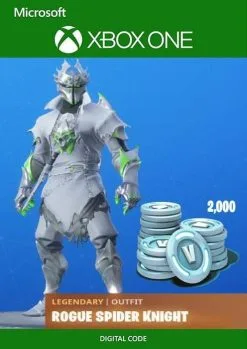 Fortnite: Legendary Rogue Spider Knight Outfit + 2000 V-Bucks Bundle Xbox One