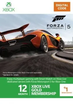 12 + 1 Month Xbox Live Gold Membership - Forza 5 Branded (Xbox One/360)