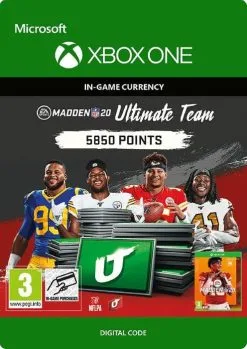 Madden NFL 20 5850 MUT Points Xbox One