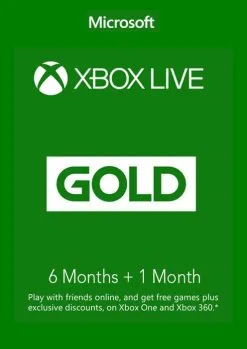 6 + 1 Month Xbox Live Gold Membership (Xbox One/360)